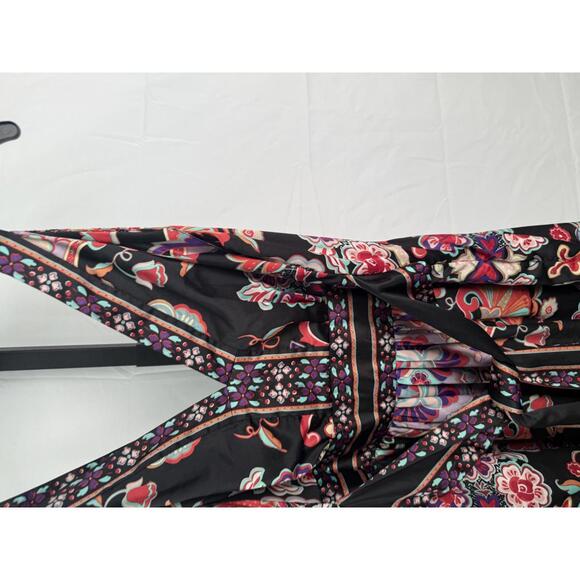 Ice Women's Sleeveless V-Neck Midi Dress with Floral Pattern size 8 - Picture 3 of 9